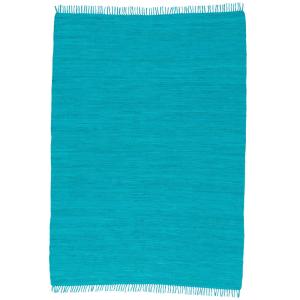 Tapis en coton uni turquoise 70x250 cm