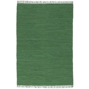 Tapis en coton uni vert foncé 70x250 cm