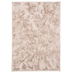 Tapis en fausse fourrure beige 70x140 cm