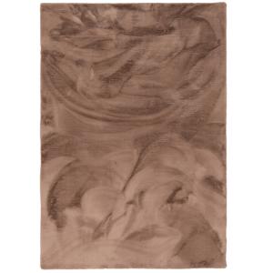 Tapis en fausse fourrure marron 120x170 cm