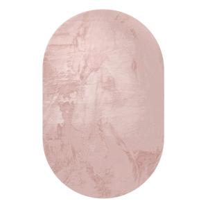 Tapis en fausse fourrure rose 150x230 cm