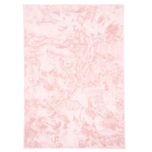 Tapis en fausse fourrure rose 90x160 cm