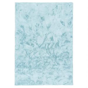 Tapis en fausse fourrure turquoise 90x160 cm