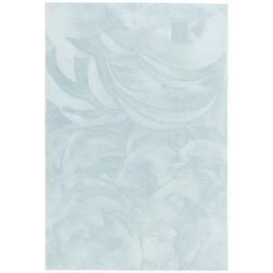 Tapis en fausse fourrure uni bleu 140x200 cm