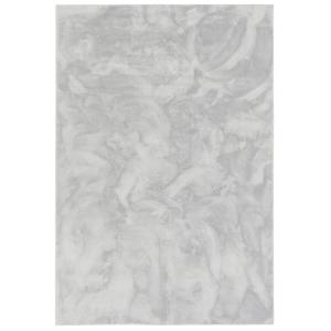Tapis en fausse fourrure uni gris 140x200 cm