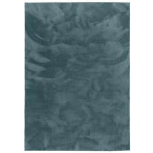 Tapis en fausse fourrure uni gris bleu 140x200 cm