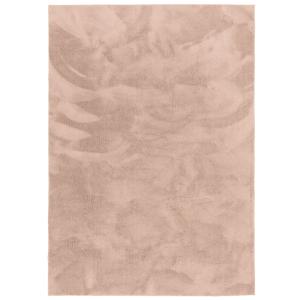 Tapis en fausse fourrure uni vieux rose 80x150 cm