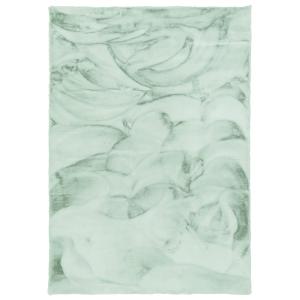 Tapis en fausse fourrure vert menthe 140x180 cm