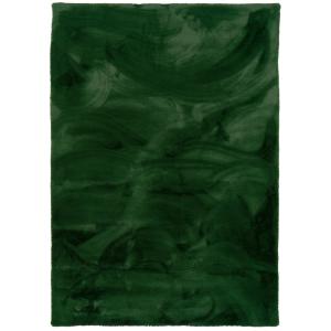 Tapis en fausse fourrure vert sapin 70x140 cm