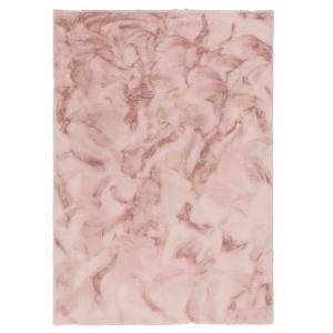 Tapis en fausse fourrure vieux rose 120x170 cm