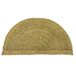 Tapis en fibres naturelles en forme de demi-lune 120x60cm