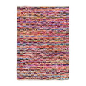 Tapis en fibres recyclées multicolore