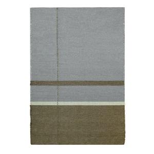 Tapis en fibres recyclées tissé à la main vert 120 x 170