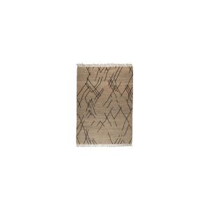 Tapis en jute beige 170x240 cm