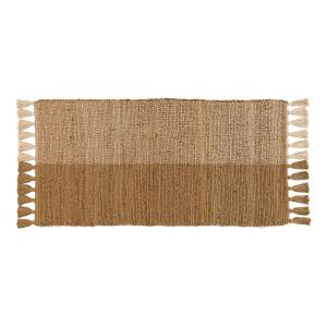 Tapis en jute et coton 60x120 cm