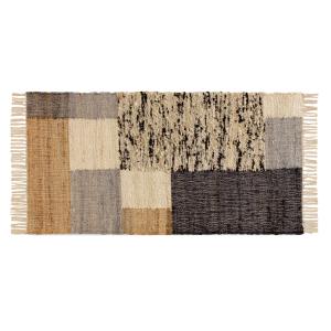 Tapis en jute, laine et coton 60x120 cm