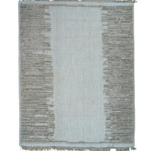 Tapis en jute naturel artisanal reliefs beige 120x160