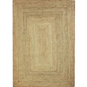 Tapis en jute tressé naturel artisanal 160x230