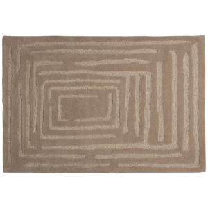 Tapis en laine beige 170x240 cm