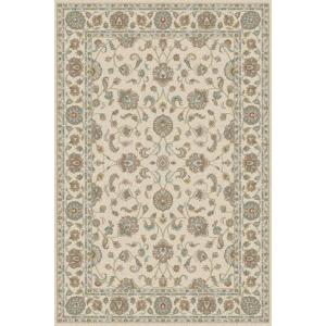 Tapis en laine beige à motif 200 x 300 cm