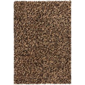Tapis en laine beige, marron et noire 120x170cm