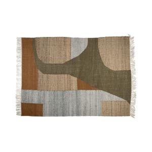 Tapis en laine brun 160x230 cm