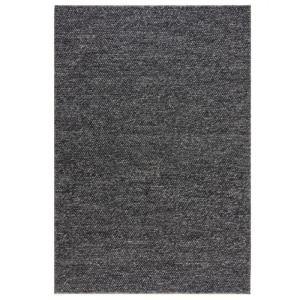 Tapis en laine effet bulles Gris anthracite 160 x 230