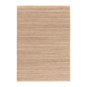 Tapis en laine et en jute fait main marron 120x170