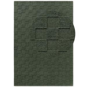 Tapis en Laine fait main Vert 80x200cm