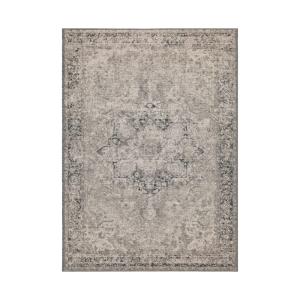 Tapis en laine gris beige 140 x 200 cm
