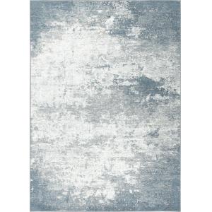 Tapis en laine gris/bleu 125 x 180 cm