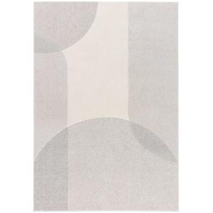 Tapis en laine gris et beige 120 x 170 cm