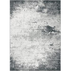 Tapis en laine gris foncé 170 x 240 cm