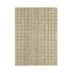 Tapis en laine lavable mosaïque mousse - 170 x 240 cm