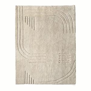 Tapis en laine Ligne Déco blanc cassé 160x230