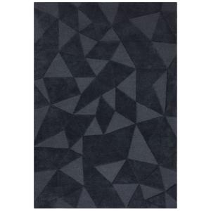Tapis en laine moderne gris 120 x 170