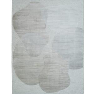 Tapis en laine motifs contemporains rose délavé 160x230