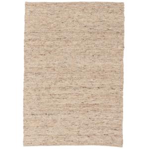 Tapis en laine naturel chiné beige 140x200 cm