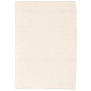 Tapis en laine naturel chiné laine blanche 60x90 cm