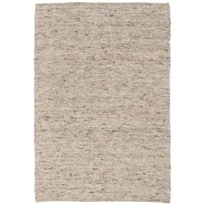 Tapis en laine naturel chiné marron 70x130 cm