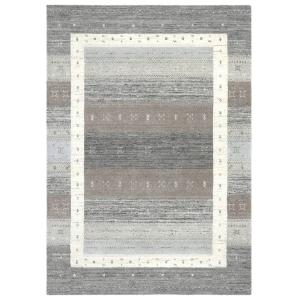 Tapis en laine tissé à la main argent 170x240 cm