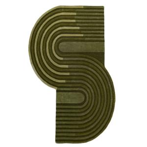 Tapis en laine verte 150x240cm