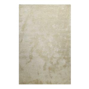 Tapis en microfibre dense beige chiné 130x190 cm