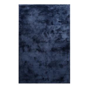 Tapis en microfibre dense bleu 120x170 cm