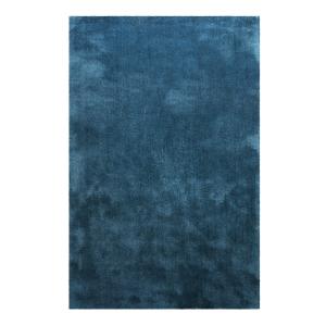 Tapis en microfibre dense bleu pétrole 160x230 cm
