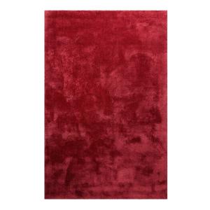 Tapis en microfibre dense rouge 70x140 cm