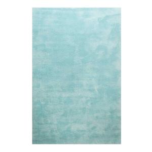 Tapis en microfibre dense turquoise clair 160x230 cm