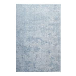 Tapis en microfibre doux et dense bleu ciel chiné 160x230