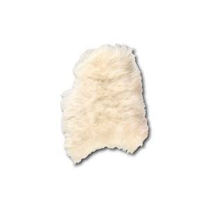 Tapis en peau de mouton islandais blanc 90x60