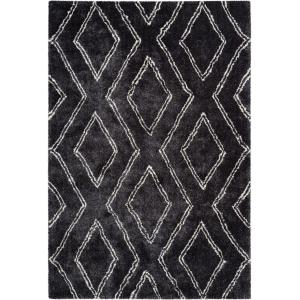 Tapis   en polyester anthracite 120x170